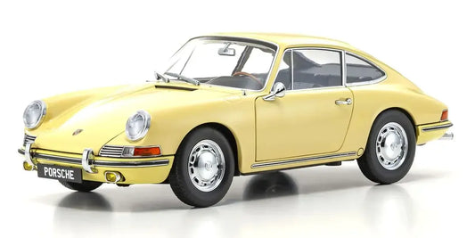 Kyosho 1/18 Porshe 911 (901) 1964 Champagne Yellow Diecast Model Car