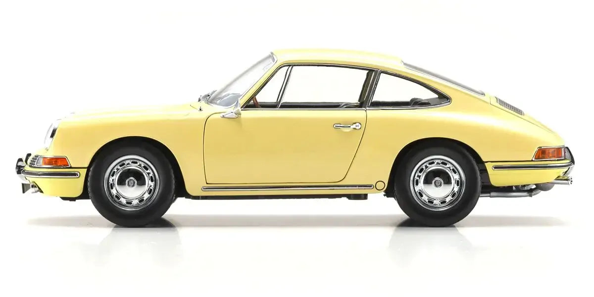 Kyosho 1/18 Porshe 911 (901) 1964 Champagne Yellow Diecast Model Car