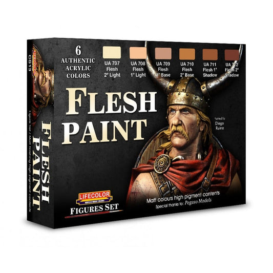 Lifecolor Flesh Paint Acrylic Paint Set 6 x 22ml