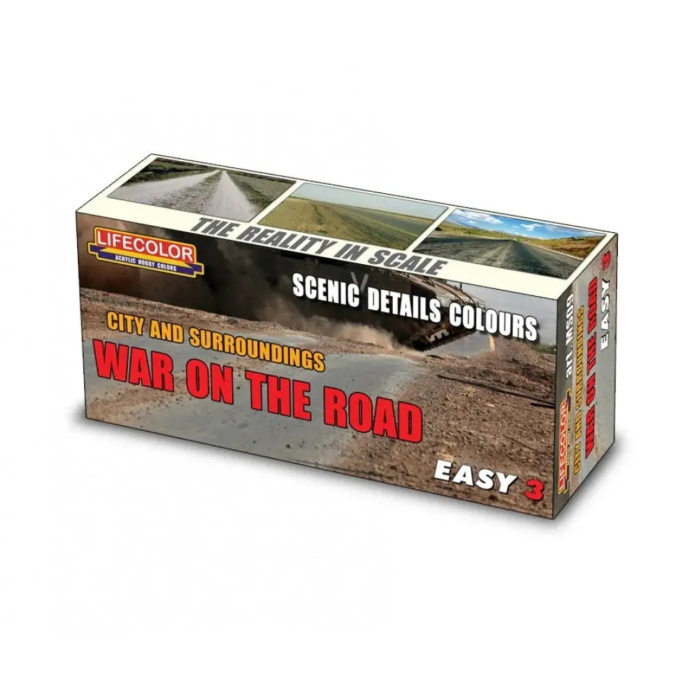 Lifecolor City And Surrounds War On The Road Acrylic Paint Set Lifecolor