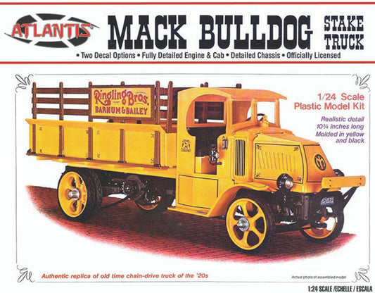 Atlantis 1/24 1926 Mack Bulldog Stake Truck Plastic Model Kit Atlantis