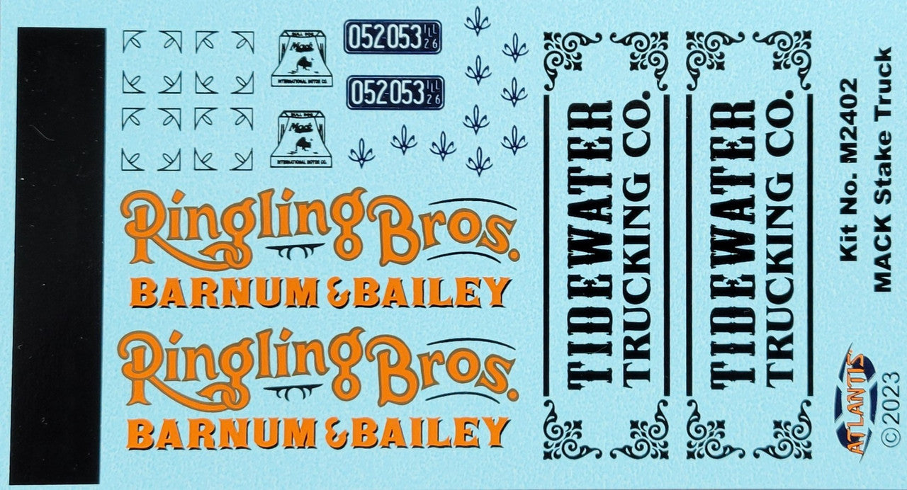 Atlantis 1/24 1926 Mack Bulldog Stake Truck Plastic Model Kit Atlantis