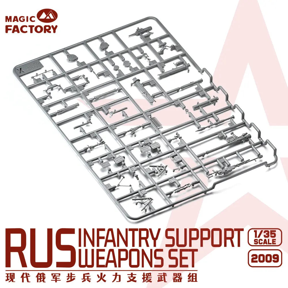 Magic Factory 1/35 Russian Infantry Support Weapons Set Plastic Model Kit Magic Factory