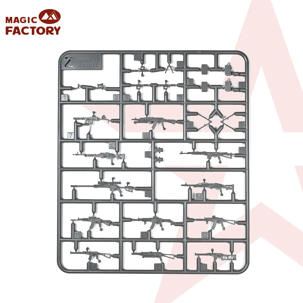 Magic Factory 1/35 Russian Infantry Individual Weapons Set Plastic Model Kit Magic Factory