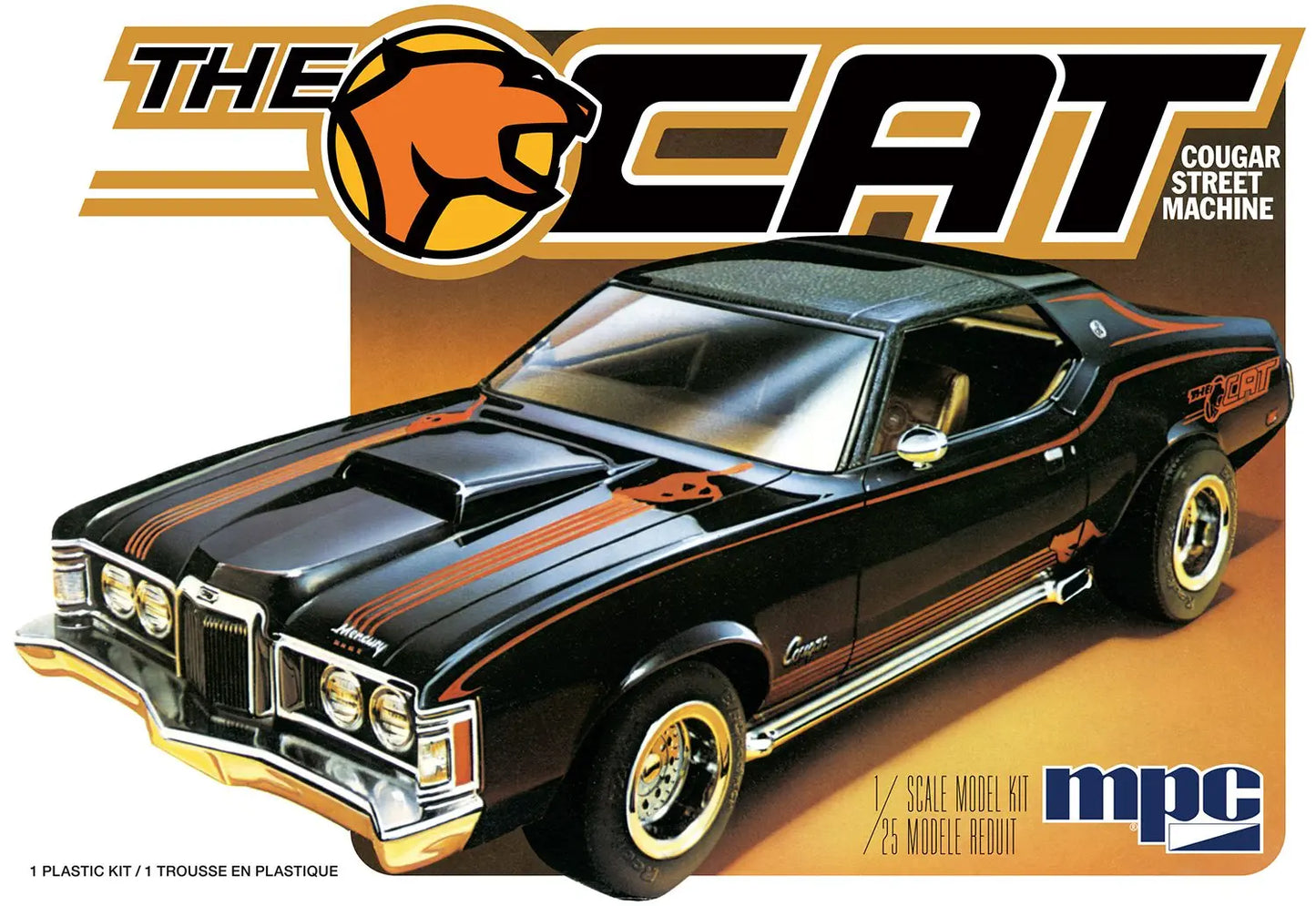 MPC 1/25 1973 Mercury Cougar "The Cat" Plastic Model Kit Franklin