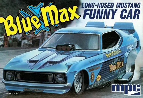 MPC 1/25 Blue Max Long Nose Mustang Funny Car Plastic Model Kit - Franklin Hobbies Ltd
