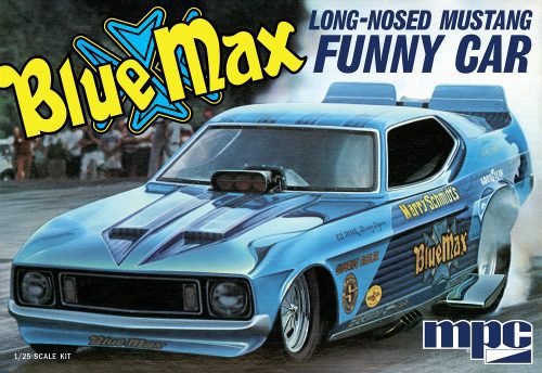 MPC 1/25 Blue Max Long Nose Mustang Funny Car Plastic Model Kit