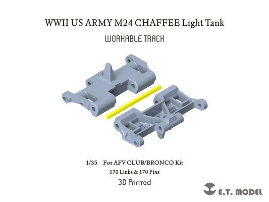 E.T. Model 1/35 WWII US ARMY M18 HELLCAT Tank Destroyer Workable Track(3D Printed)