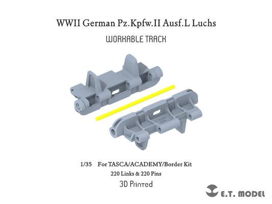 E.T. Model 1/35 WWII German Pz.Kpfw.II Ausf.L Luchs Workable Track(3D Printed)