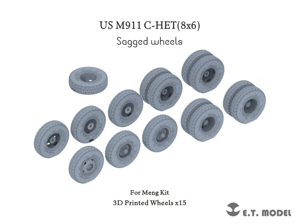E.T. Model 1/35 US M911 C-HET(8x6) Sagged wheels E.T. Model