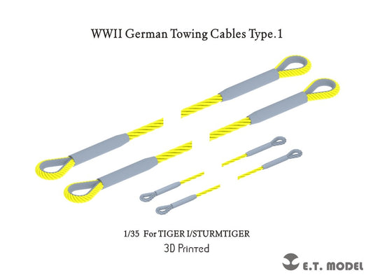 E.T. Model 1/35 WWII German Towing Cables Ends Type.1 (3D Printed)