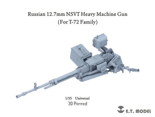 E.T. Model 1/35 Russian 12.7mm NSVT Heavy Machine Gun (For T-72 Family）