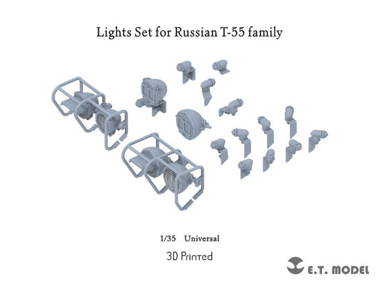 E.T. Model 1/35 Lights Set for Russian T-55 Family E.T. Model