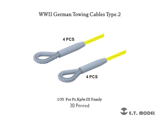 E.T. Model 1/35 WWII German Towing Cables Type.2 E.T. Model