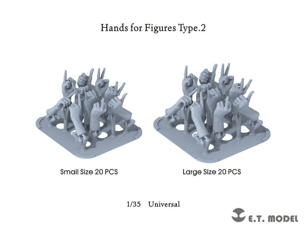 E.T. Model 1:35 Hands for Figures Type.2 E.T. Model