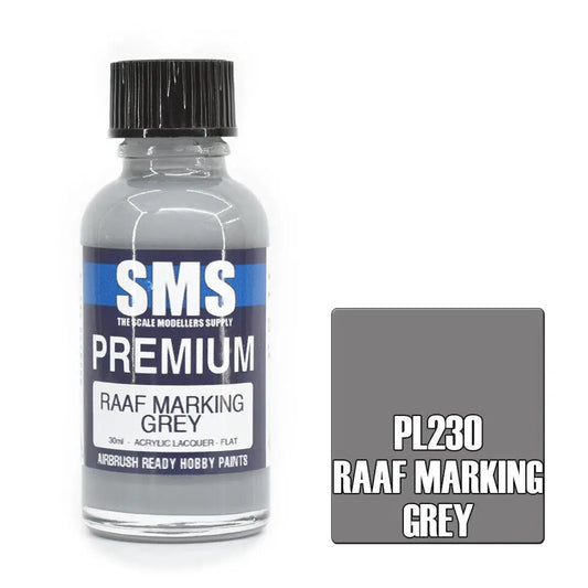 SMS Premium Acrylic Paint RAAF MARKING GREY 30ml The Scale Modellers Supply