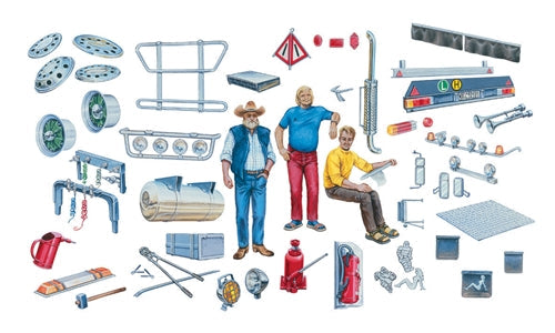 Italeri 1/24 TRUCK ACCESSORIES Plastic Model Kit Italeri