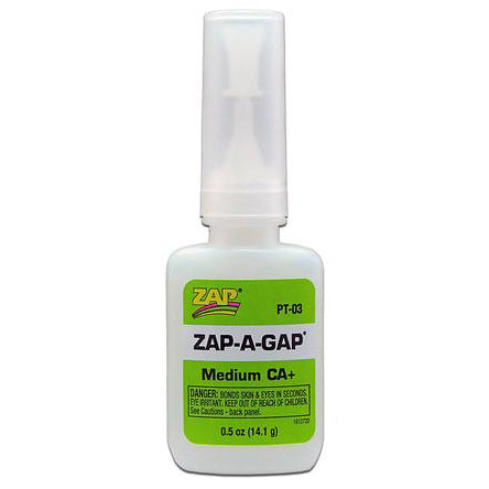 Zap-A-Gap CA+ Medium Cyanoacrylate (Green) 1/2oz/14.1g Super Glue