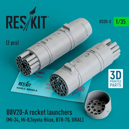 ResKit 1:35 B8V20-A rocket launchers (2 pcs) (3D Printed) Reskit