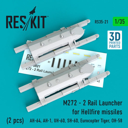 ResKit 1:35 M272 - 2 Rail Launcher for Hellfire missiles (2 pcs) Reskit