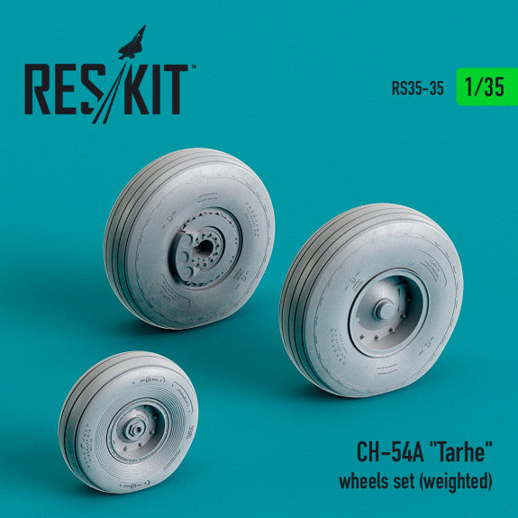 ResKit 1:35 CH-54A "Tarhe" wheels set (weighted) Reskit