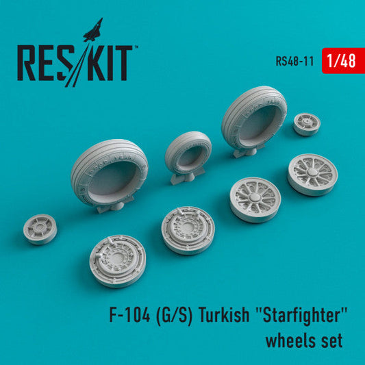 ResKit 1:48 F-104 (G,S) Turkish "Starfighter" wheels set Reskit