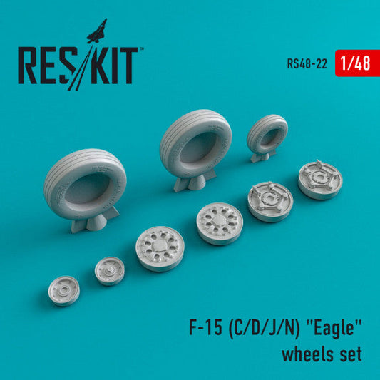 ResKit 1:48 F-15 (C,D,J,N) "Eagle" (weighted) wheels set Reskit