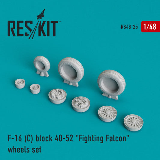ResKit 1:48 F-16C block 40-52 "Fighting Falcon" (weighted) wheels set Reskit