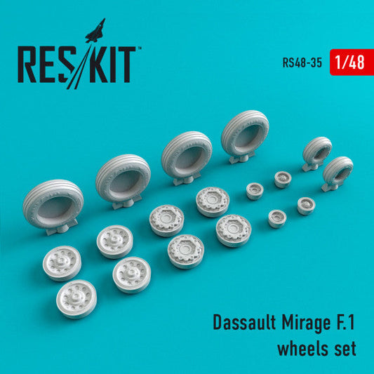 ResKit 1:48 Dassault Mirage F.1 wheels set Reskit