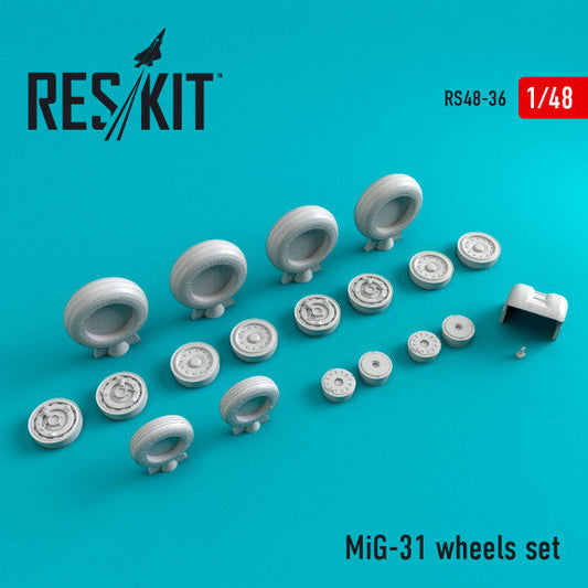 ResKit 1:48 MiG-31 wheels set Reskit