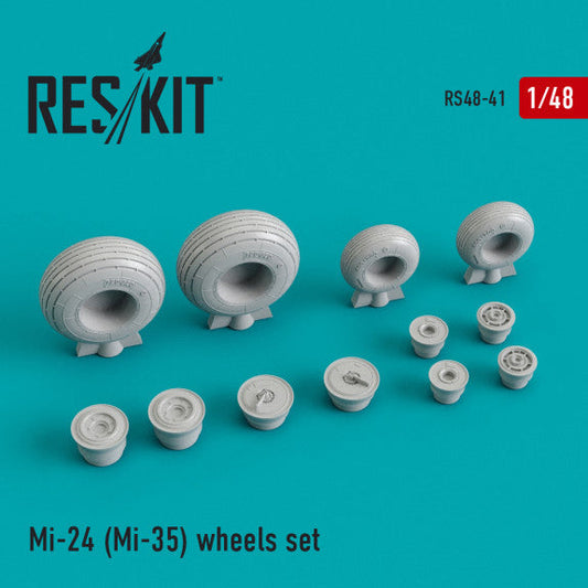 ResKit 1:48 Mi-24 (MI-35) "Hind" wheels set Reskit
