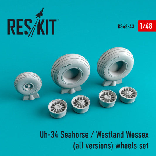 ResKit 1:48 Uh-34 Seahorse/Westland Wessex (all versions) wheels set Reskit