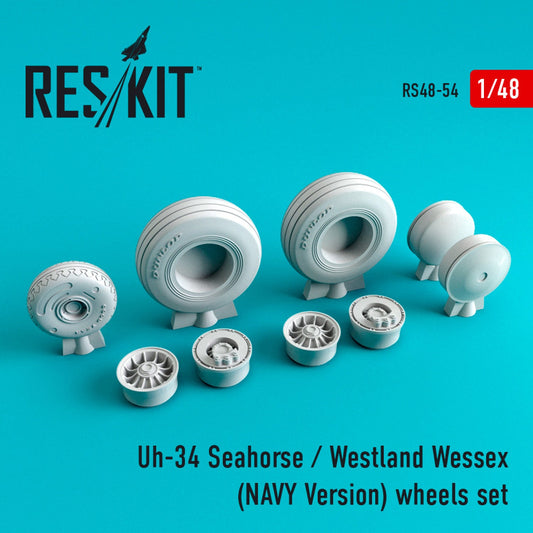 ResKit 1/48 Uh-34 Seahorse/Westland Wessex (NAVY Version) wheels set Reskit