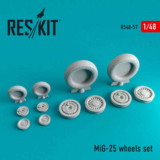 ResKit 1/48 MiG-25 "Foxbat" (weighted) wheels set Reskit