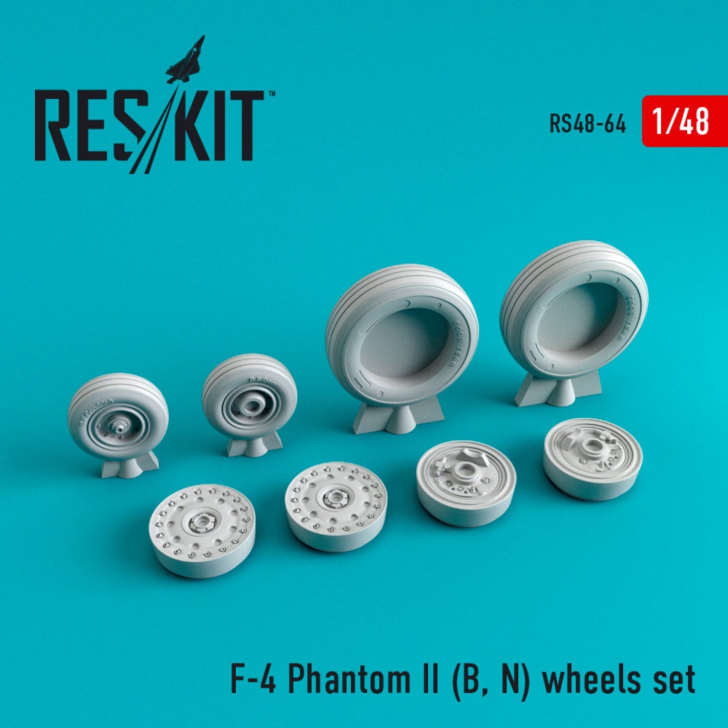 ResKit 1/48 F-4 (B,N) "Phantom II" wheels set Reskit