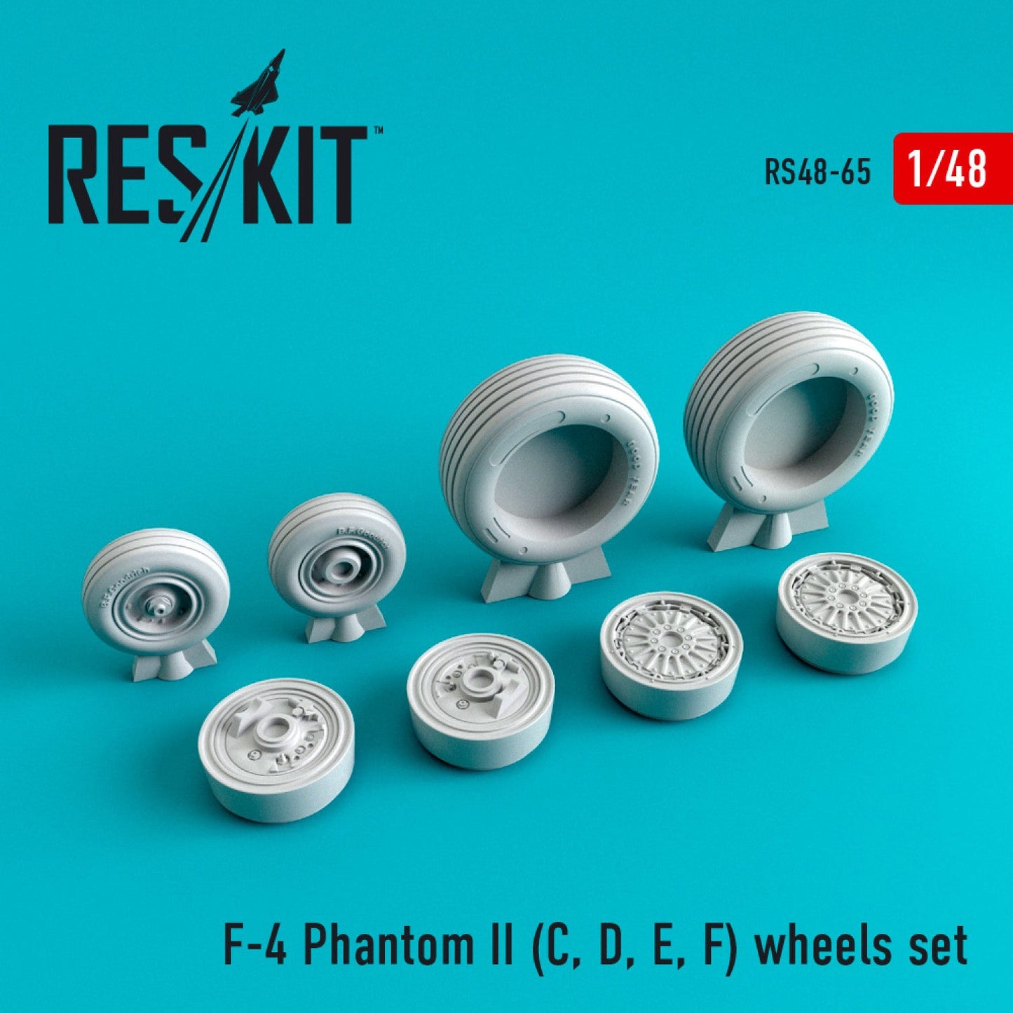 ResKit 1/48 F-4 (C,D,E,F) "Phantom II" wheels set Reskit