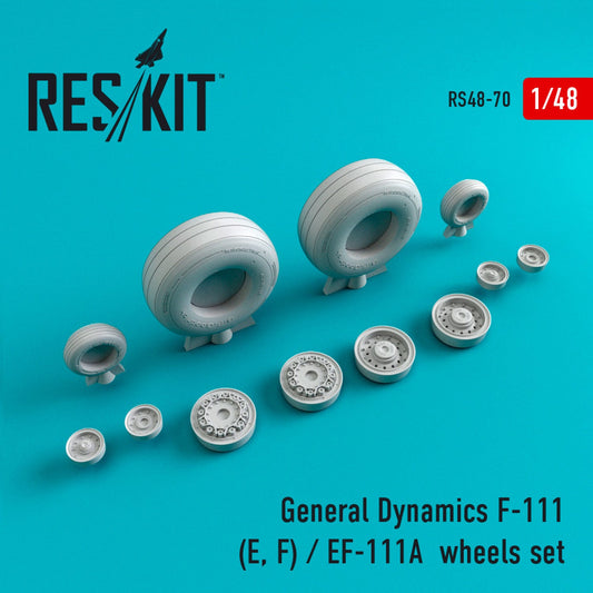 ResKit 1:48 F-111 (E,F)/EF-111A wheels set (weighted) Reskit