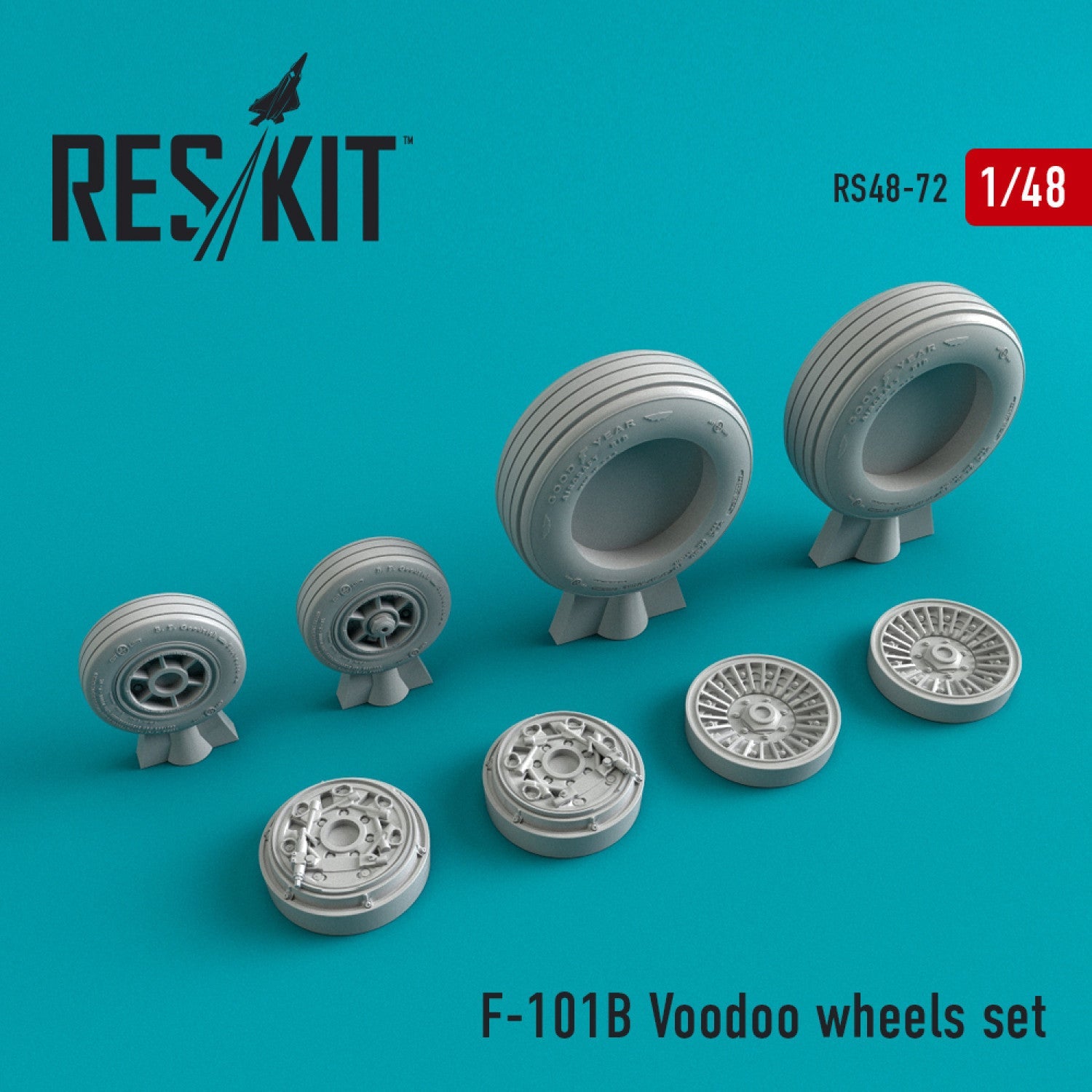 ResKit 1:48 F-101B "Voodoo" wheels set Reskit