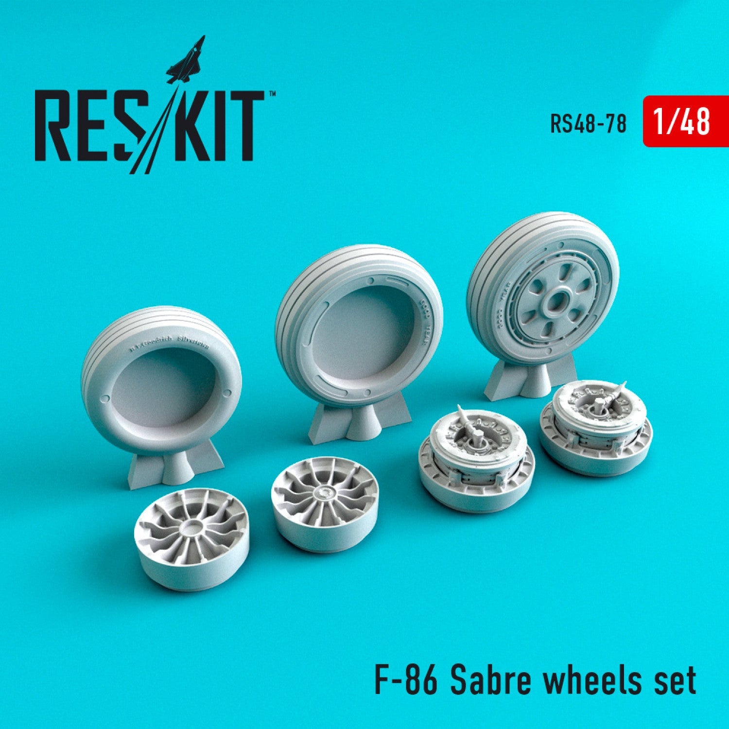 ResKit 1:48 F-86 "Sabre" wheels set Reskit