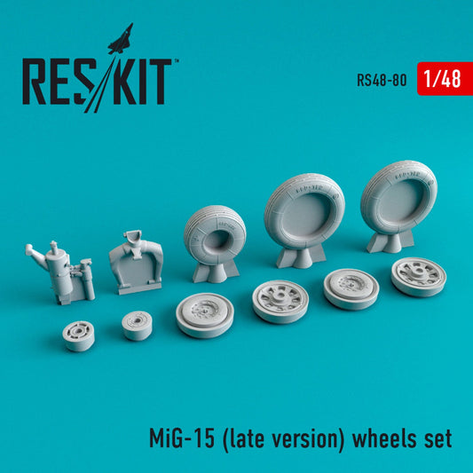 ResKit 1:48 MiG-15 "Fagot" (late version) wheels set Reskit