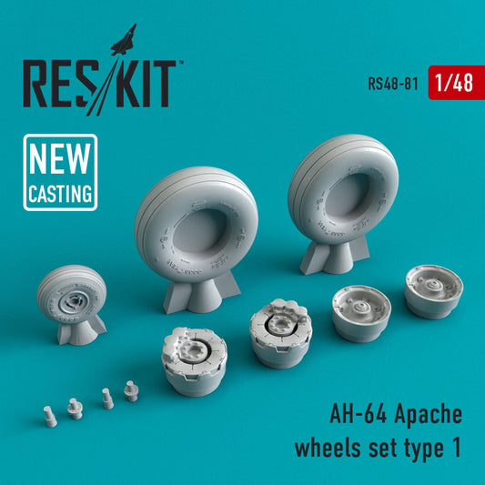 ResKit 1:48 AH-64 "Apache" wheels set type 1 Reskit