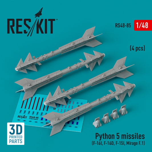 ResKit 1:48 Python 5 missiles (4 pcs) (3D Printed) Reskit