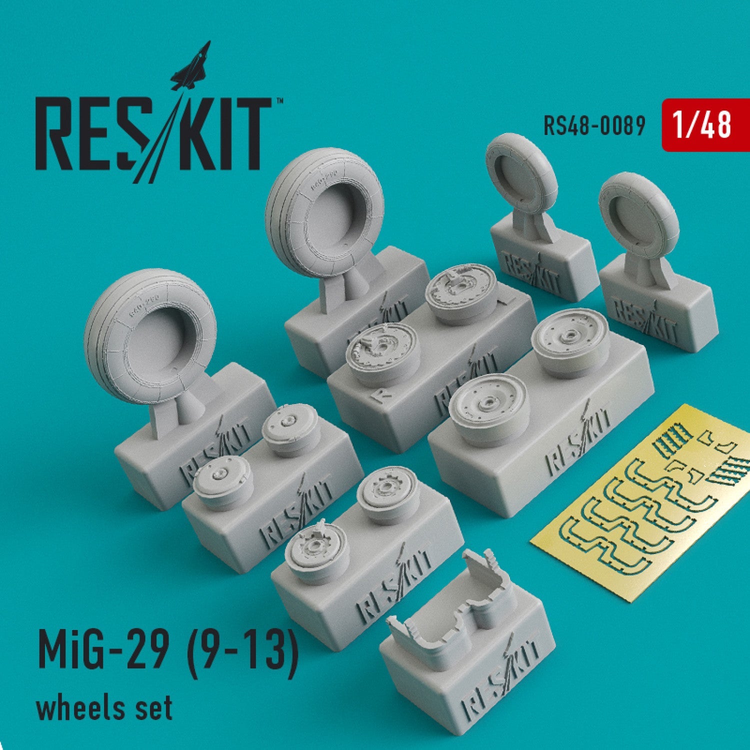 ResKit 1:48 MiG-29 9-13 "Fulcrum" wheels set Reskit