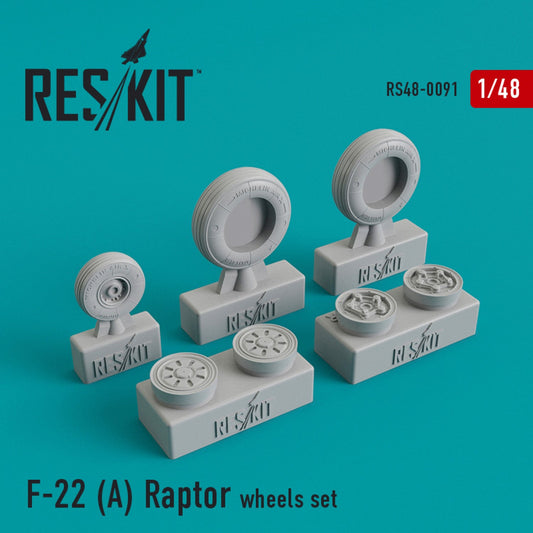 ResKit 1:48 F-22 "Raptor" wheels set Reskit