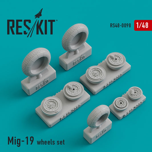 ResKit 1:48 MiG-19 wheels set Reskit