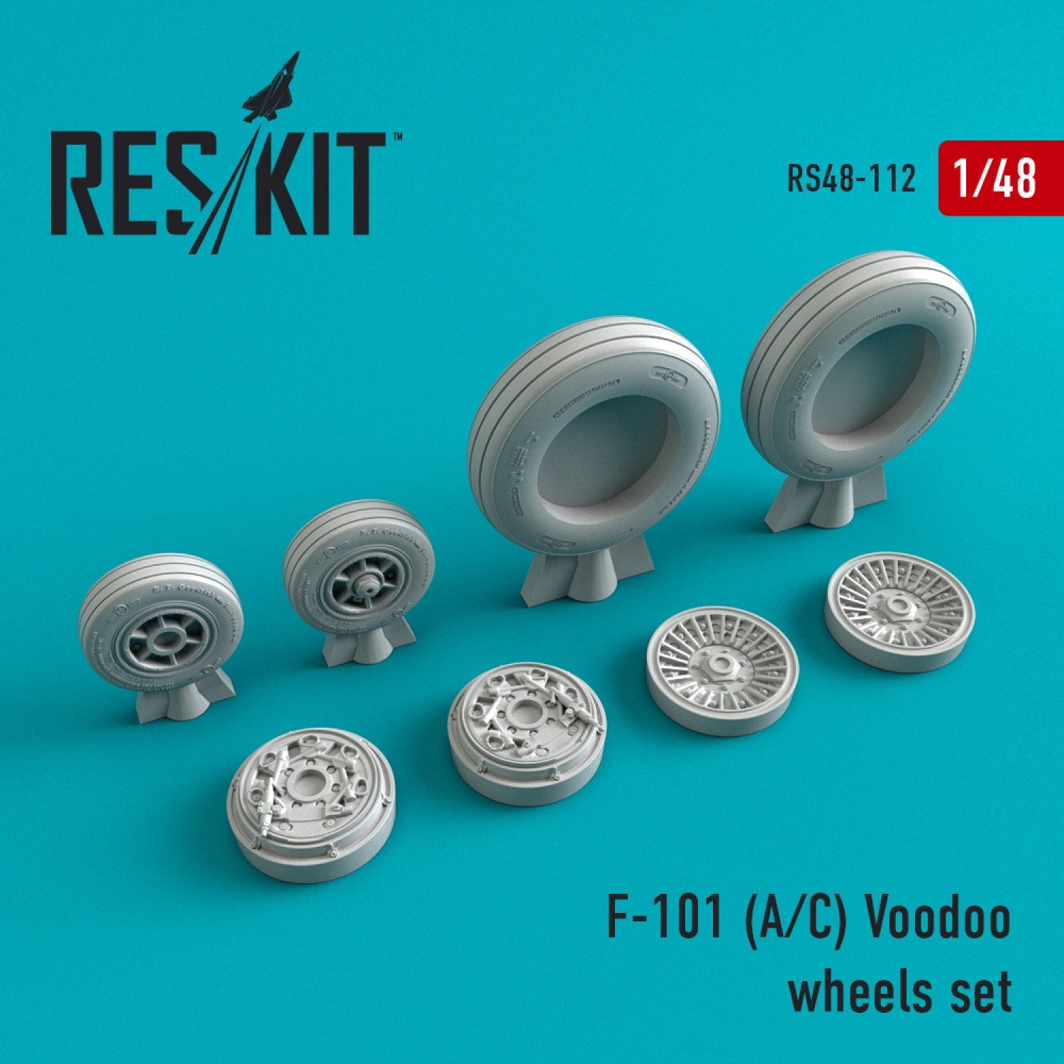 ResKit 1:48 F-101 (A,C) "Voodoo" wheels set Reskit