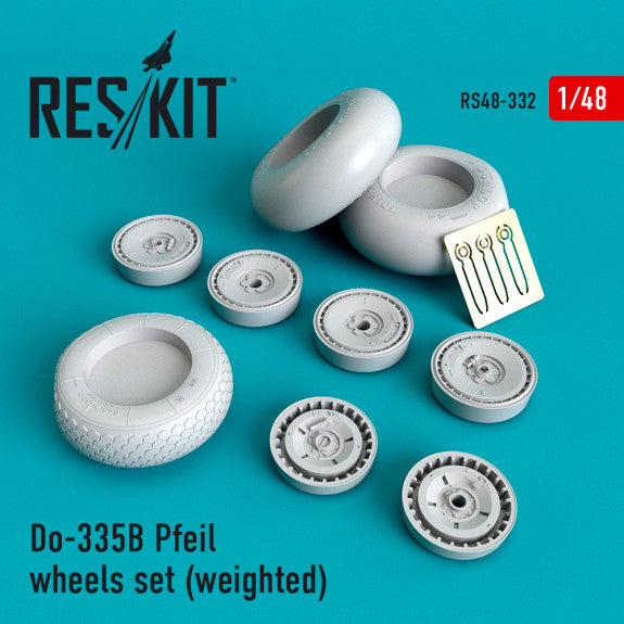 ResKit 1:48 Do-335В "Pfeil" wheels set (weighted) Reskit