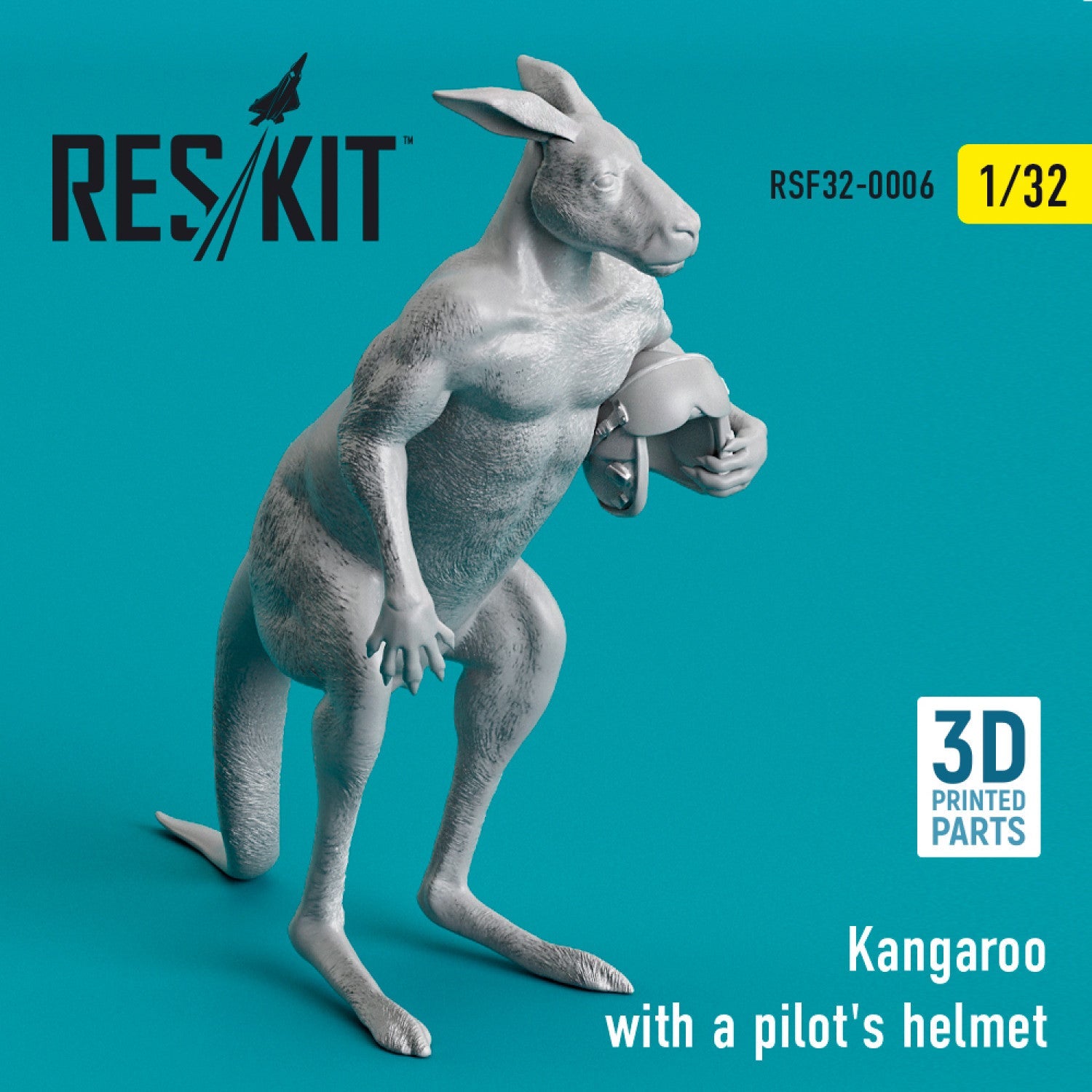 ResKit 1:32 Kangaroo with a pilot's helmet (3D Printed) Reskit