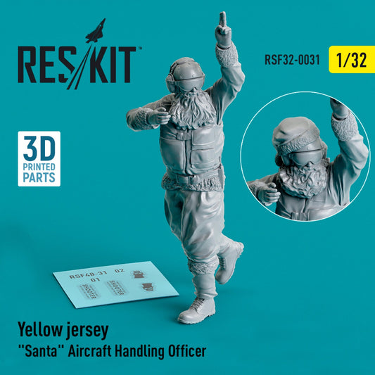 ResKit 1:32 Yellow jersey "Santa" Aircraft Handling Officer (1 pcs) (3D Printed) Reskit