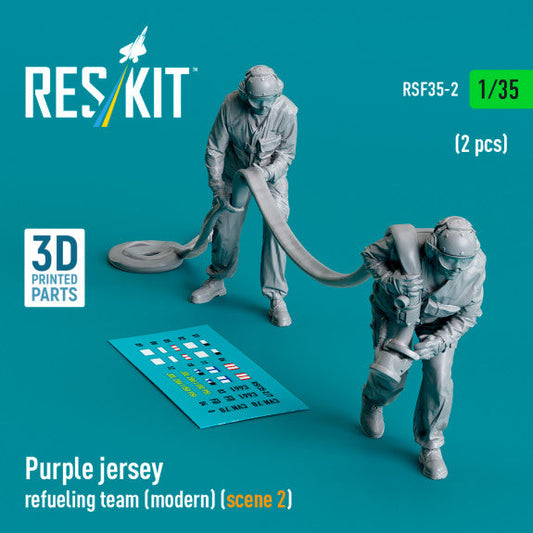 ResKit 1:35 Purple jersey refueling team (modern) (scene 2) (2 pcs) (3D Printed) Reskit